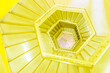 黄色い螺旋階段 Yellow spiral staircase