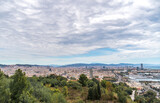 Fototapeta Do pokoju - View of Downtown Barcelona with Cloudy Skies During Day time