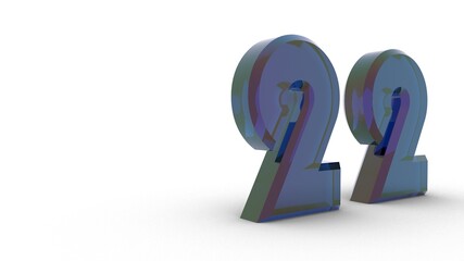 Poster - 3d number 