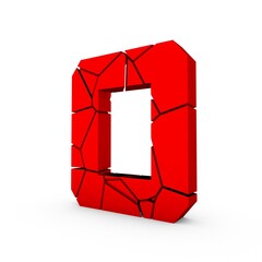 Poster - Broken 3d number 