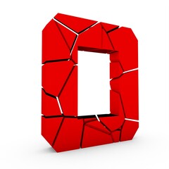 Poster - Broken 3d number 