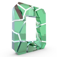 Poster - Broken 3d number 