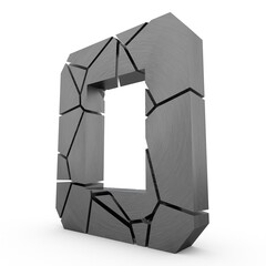 Poster - Broken 3d number 