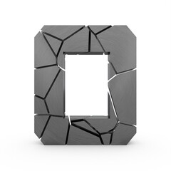 Poster - Broken 3d number 