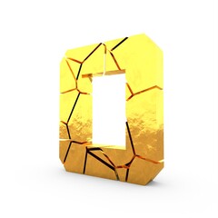 Poster - Broken 3d number 