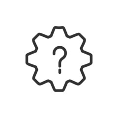 Poster - premium setting line icon for app, web and ui.