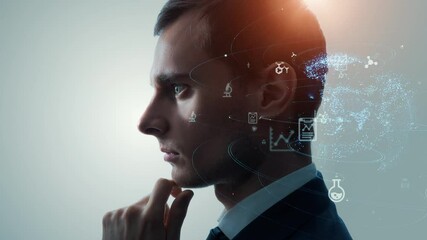 Aufkleber - AI (Artificial Intelligence) concept. Deep learning. Science technology.