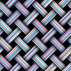 Poster - Patchwork textile pattern. Seamless quilting design background.
