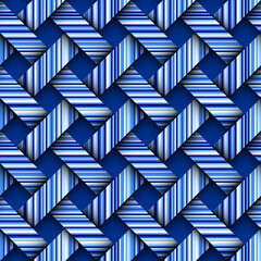 Poster - Patchwork textile pattern. Seamless quilting design background.
