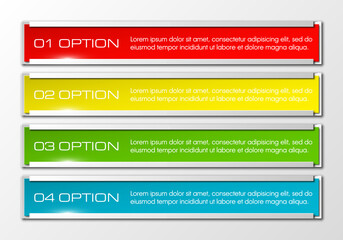 Fototapete - Information infographic statistic vector presentation. Graphic composition for your business presentations. Stripe label for your annotations. Ribbon sticker for registration of proposals