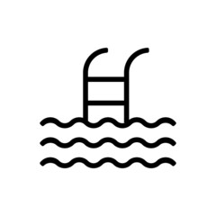 Poster - swimming pool icon