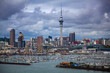 Auckalnd Nowa Zelandia widok na port