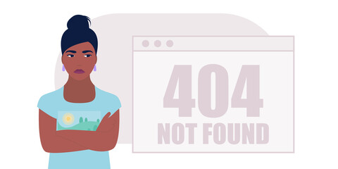 Sticker - Website 404 error concept