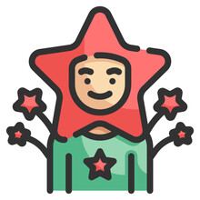starman line icon