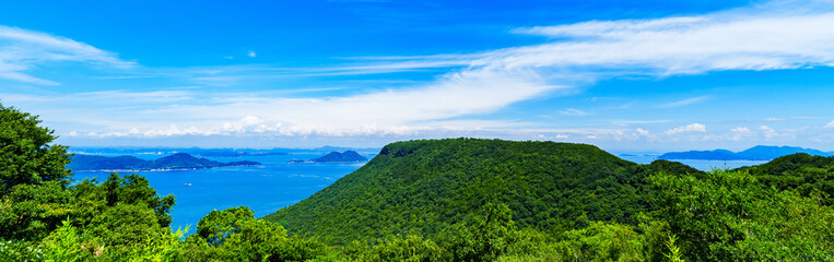 Wall Mural - 屋島　瀬戸内海　【 四国 香川県 の 景勝地 】