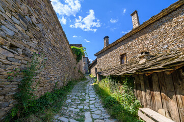 Wall Mural - Village of Kovachevitsa with Authentic nineteenth century houses, Blagoevgrad Region, Bulgaria