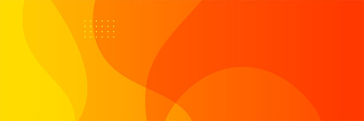 Aufkleber - Modern red orange banner background