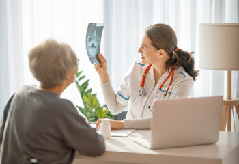 Wall Mural - patient listening to a doctor