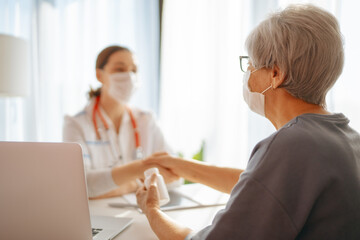 Wall Mural - patient listening to a doctor