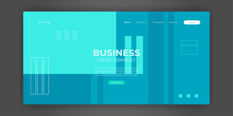 Design for Landing Page Abstract background. 3d isometric flat design. Vector illustration. Landing page template for business