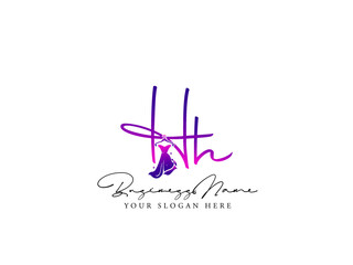 Fashion HH Logo, Modern hh h h Logo Letter Vector For Clothing, Apparel Fashion Dress Shop