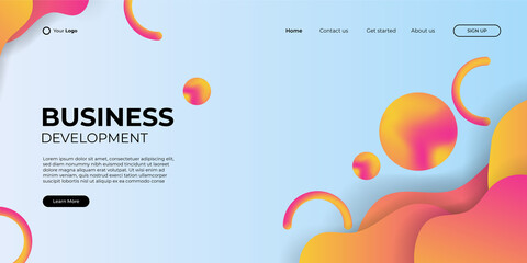 Modern abstract background colorful theme can use for posters, template, website header background, mobile screen wallpaper, web banner