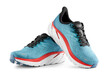 Sport shoes of blue on isolated white background, Fashion stylish running shoes.