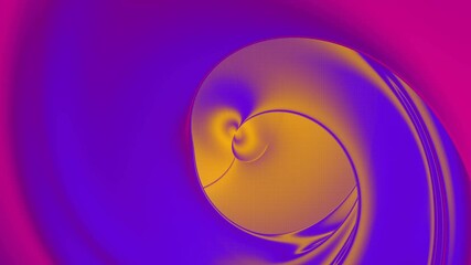 Poster - Wavy motion surface in twisted holographic tunnel 3d rendering loop animation 4K