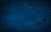 Navi Blue Wood Old Rough Surface, Dark Indigo Woody Background, Grunge Texture.