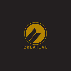 Poster - Luxury abstract logo template vector with modern design. Beautiful and elegant with gold color