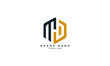 MD, DM, Abstract initial monogram letter alphabet logo design