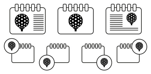 Poster - golf ball icon. Sports Accessory icon. Sport element icon. Premium quality graphic design. Signs, outline symbols collection icon for websites, web design, mobile app on white background