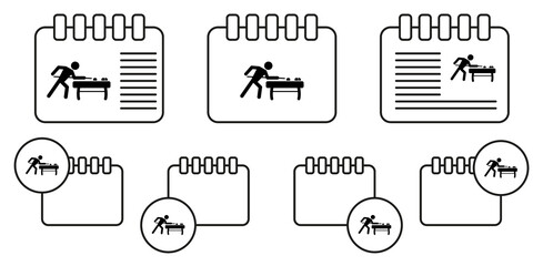 Poster - billiard player icon. Silhouette of an athlete icon. Sportsman element icon. Premium quality graphic design. Signs, outline symbols collection icon for websites, web design on white background