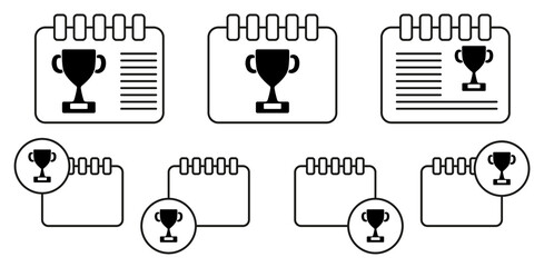 Poster - Winner trophy cup icon. Sports Accessory icon. Sport element icon. Premium quality graphic design. Signs, outline symbols collection icon for websites, web design, mobile app on white background