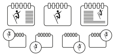 Poster - run icon. Elements of sportsman icon. Premium quality graphic design icon. Signs and symbols collection icon for websites, web design, mobile app on white background