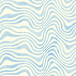 Abstract trendy wavy striped watercolor seamless pattern