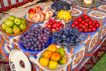 Wall Mural - Rich ripe fruits in summer