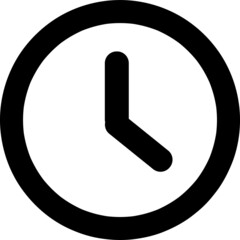 Clock icon in trendy flat style isolated on background. Clock icon page symbol for your web site design Clock icon logo, app.eps