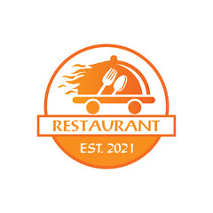 Wall Mural - delivery logo , restaurant logo vector