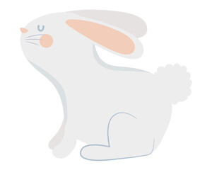 Sticker - cute rabbit icon