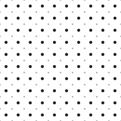 Poster - Square seamless background pattern from black gramophone record symbols are different sizes and opacity. The pattern is evenly filled. Vector illustration on white background