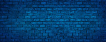 Blue Bricks Wall Background