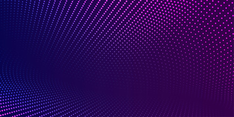 Vector background with color abstract wave dots
