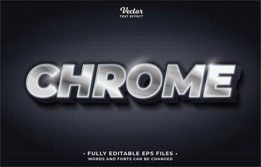 Wall Mural - silver iron chrome text effect editable eps cc. words and fonts can be changed