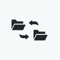 Poster - synchronization icon. vector illustration style is flat iconic symbol. designed for web and app desi