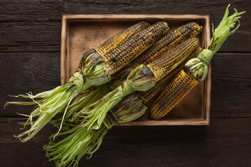 Wall Mural - grilled corn