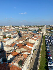 Canvas Print - Paysage urbain à La Rochelle, vue aérienne, Charente-Maritime