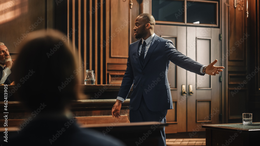 Lawyer Talking To Jury