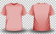 © GraphicsRF - Front and back of pink t-shirt on transparent background