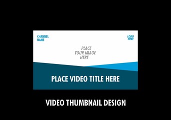 Colorful graphic of video thumbnail